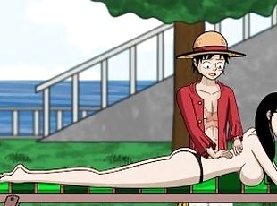 One Slice of Lust  - One Piece - V1.6 Part 3 Nico Robin Naked Body Taking Sun By LoveSkySanX