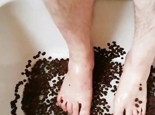 Fun with coffee beans and water