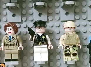 32 Lego minifigures (WW2 German and Soviet soldiers, military, police)
