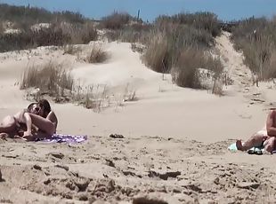 Sunbathing At Nudist Beach Two Couple Fuck Hidden Cam