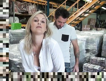 Tall French MILF With Big Naturals Ass Fucked Hard In a Warehouse