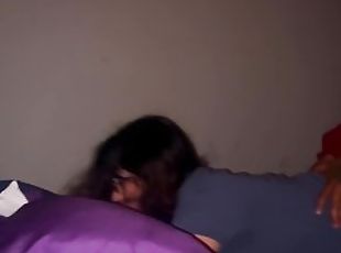 Amateur Mexican slut taking backshots from  bbc