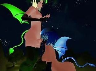 VRChat ERP Futa Succubus Blowjob Face Fuck