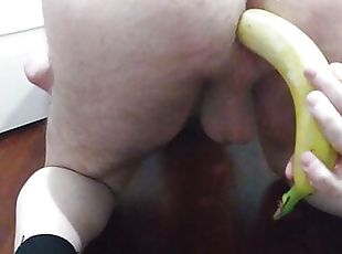 Masturbare (Masturbation), Anal, Jet de sperma, Pula imensa, Gay, Europeana, Euro, Solo, Alb, Banana