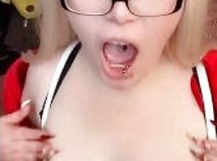 Amatør, Blowjob, Mamma, Deepthroat, Bbw, Pov, Cum, Blond, Alene, Kveling