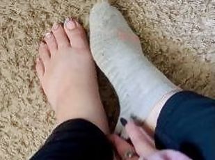 Sock removal countdown to cum ????????