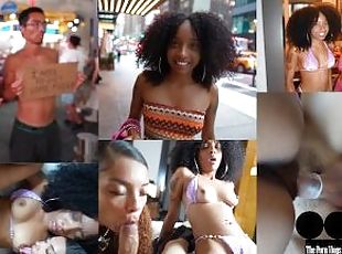 Tiny Ebony Teen Tried To Rob Me Then Got Fucked By Us In NYC Porn Vlog Ep 17