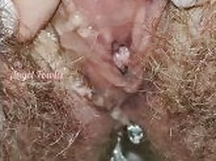 Super Mega Hairy Pussy Peeing to your Mouth