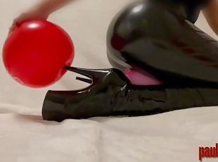 Amatori, Jucarie, Picioare, Fetish, Latex, Solo, Cizme, Tocuri inalte