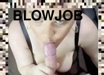 BBW SCHOOLGIRL GIVES SLOPPY BJ TO MASSIVE COCK!