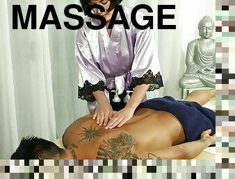 Massage gets her wild and dirty
