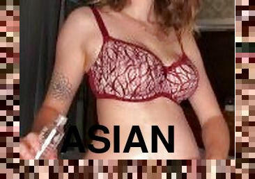 asiatisk, gravid, skønheder, milf, berømthed, massage