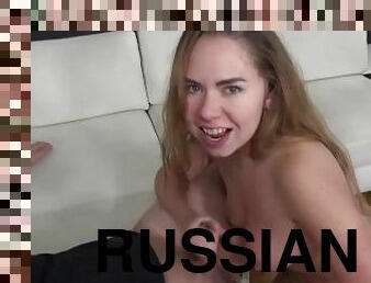 Rough Fuck And Facial For Hot Russian Slut