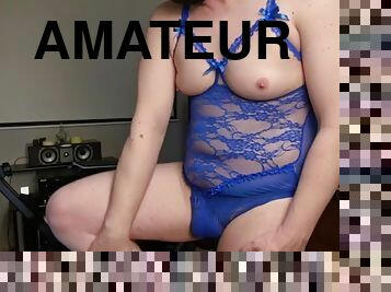 amateur, gay, rasé, sexe-habillé, taquinerie