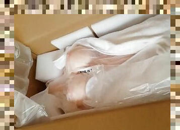 Sex Doll Kimiko 00. Unboxing video Home Amature, She came to me!