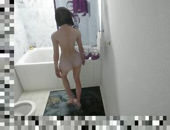 mandi, pelancapan, amateur, mandi-shower