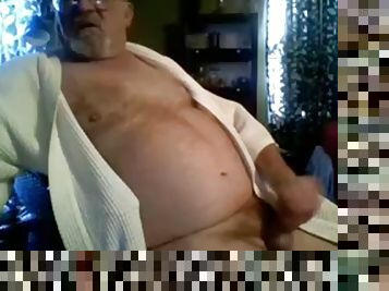 Grandfather and stroke show on cam