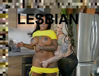 Perverted lesbian MILFs interracial breathtaking porn video