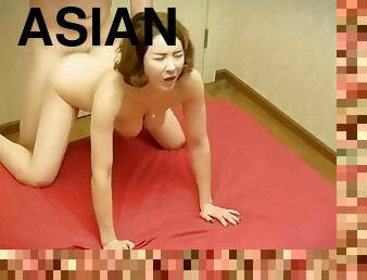 Asian skinny babe gets pounded hard
