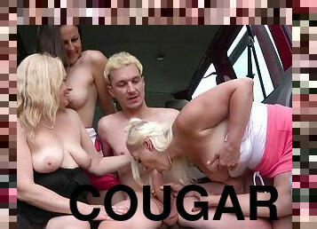 Cock-addicted cougars filthy porn video