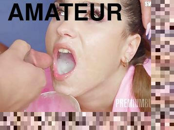 amaterski, babe, latina, kurba-slut, prihaja, bukkake