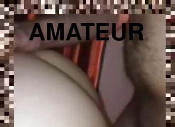 doggy, amatør, tenåring, hardcore, creampie, lubben, rumpe-butt