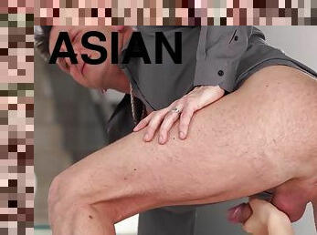 asiatisk, onani, anal, babes, cumshot, hardcore, vakker, action, eksotisk