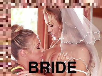 prometida, coño-pussy, lesbiana, cachonda, rubia, bonita, boda