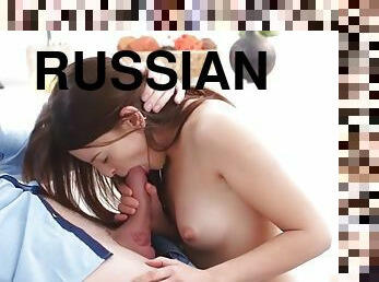 Tricky bf fills up his russian babe klara with semen