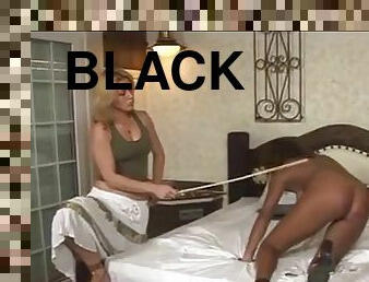 negresa, lesbiana, bdsm, negru, bondage, plesnit