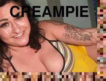 store-pupper, fusk, feit, gravid, kone, amatør, creampie, bbw, lubben, pov