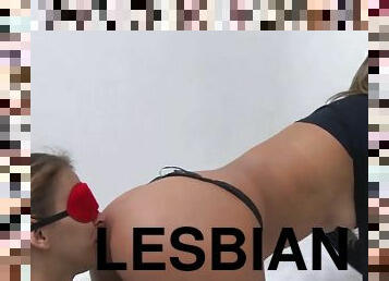 Lola Mello and Melissa Ramos lesdom ass licking video