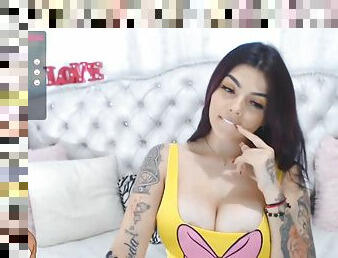 Petite tempting teen webcam erotic show