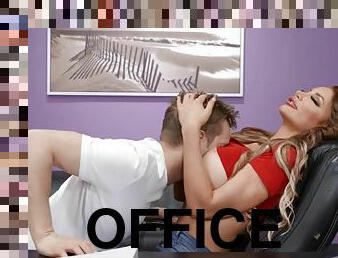 مكتب-office, كس-pussy, وقحة, حلق, كعوب-العالية