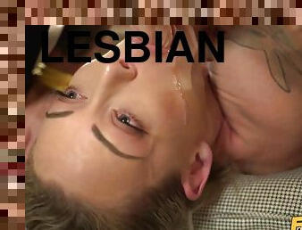 Kathy Anderson and Isabella Deltore playing lesbian games