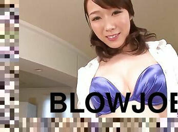 Perfect scenes of blowjob from mature Hitomi Oki - More at Slurpjp com - Bondage