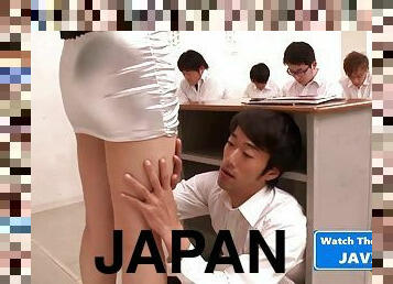 Japanese wife Teacher Fucks Her Students