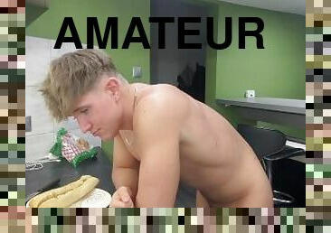 amatör, gigantisk-kuk, gay, college, blond, fetisch, ensam, muskulös, twink, kuk