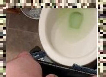 Nice piss and cum quickie