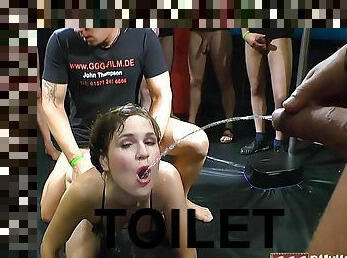 Pee Babe Louisa Used Like A Toilet