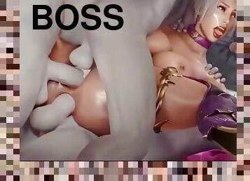 She gets fucked by 3 bosses in her pussy, to pass the interview