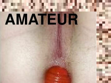 énorme, masturbation, amateur, anal, gode, fétiche, blanc, virgin