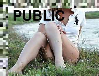 maszturbálás, nudista, nyilvános, kamera, tengerpart, kukkolás, magamutogatók