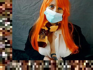 Step Daughter Seduces Her Step Dad To Fuck Her While Mom Is In The Next Room - Harry Potter Cosplay