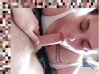 I woke up to my step sister sucking my dick