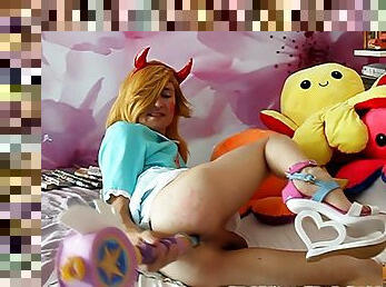 Femboy Star Butterfly magic lecture cosplay