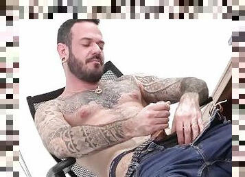 masturbación, amateur, mamada, gay, paja, español, tatuaje