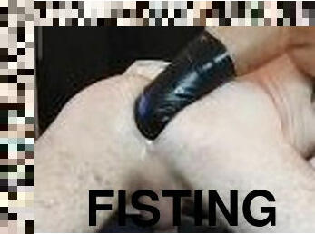 fisting, amatør, anal, latex, alene