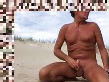 UltimateSlut Christophe NUDE BEACH PART 15 Shameless PUBLIC Masturbation