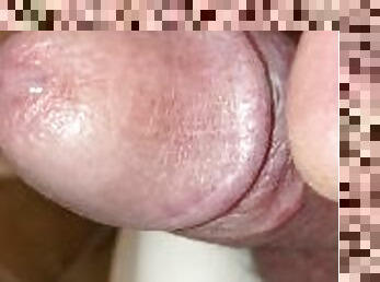 Very slow edging leads to precum tease with fingertip part one